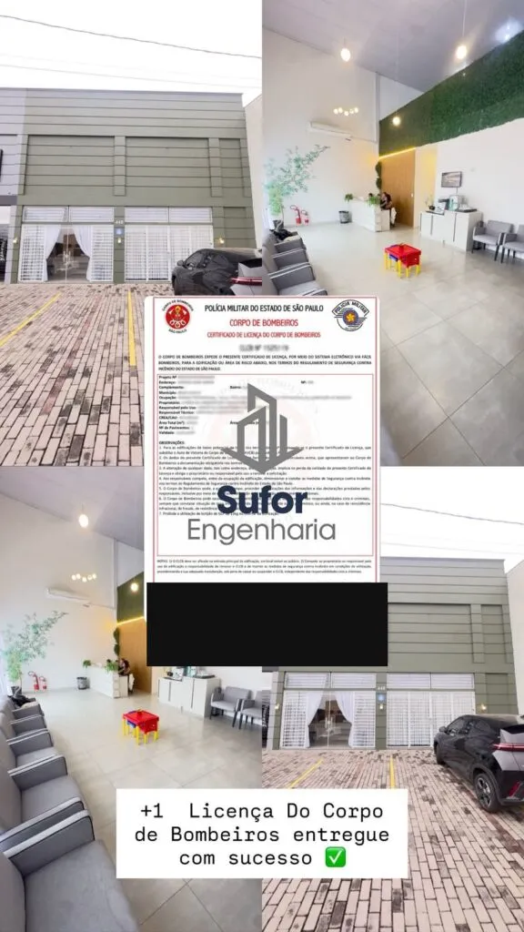 CLCB: Licença do Corpo de Bombeiros entregue com sucesso