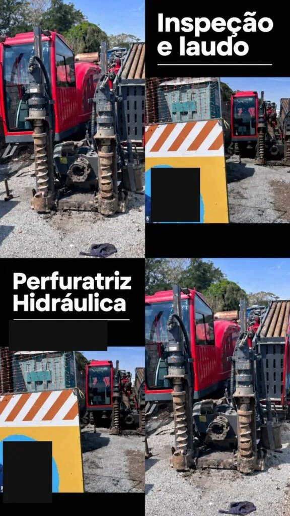 Inspeção e laudo de perfuratriz hidráulica