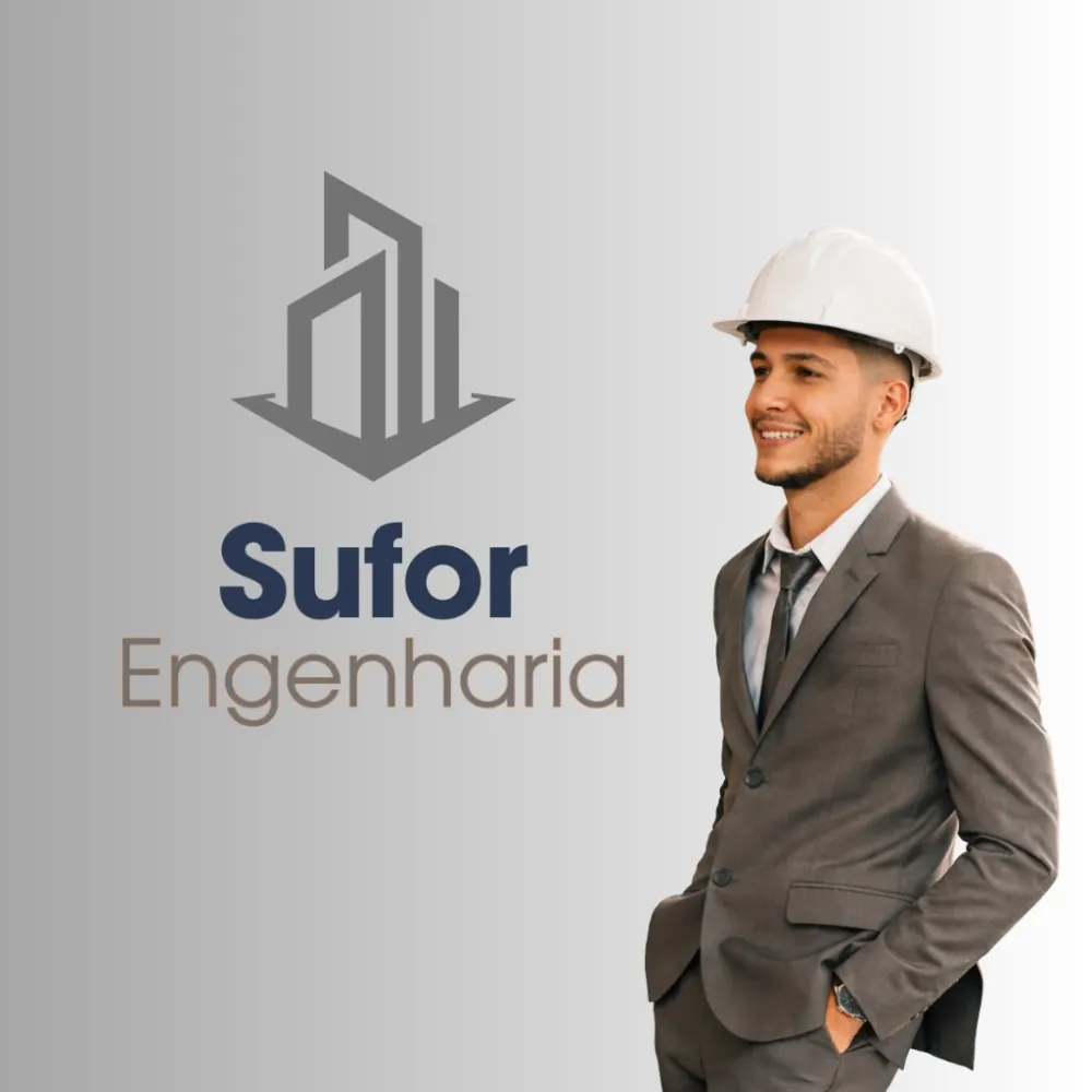 Engenheiro Jonathan Santos Pacheco, fundador da Sufor Engenharia, de capacete branco